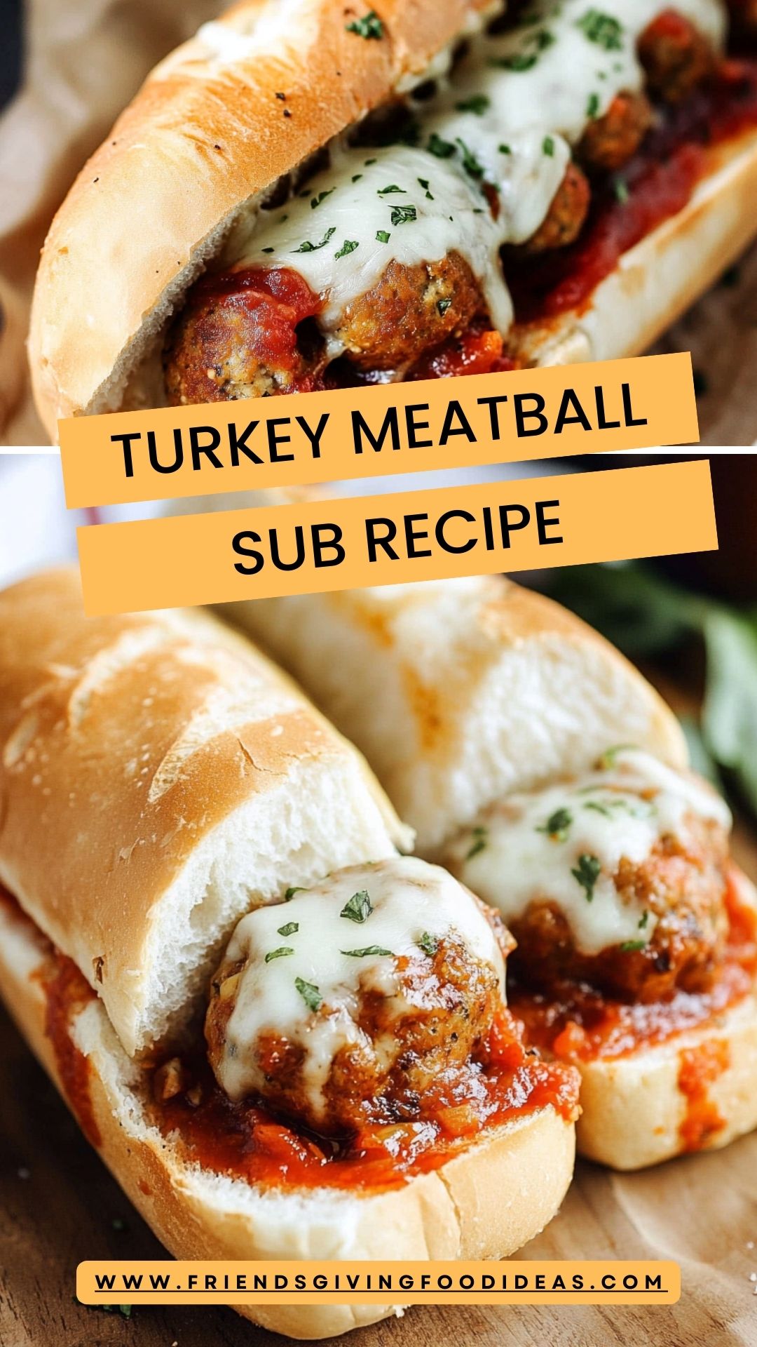 Turkey Meatball Sub Recipe – Friendsgiving Food Ideas