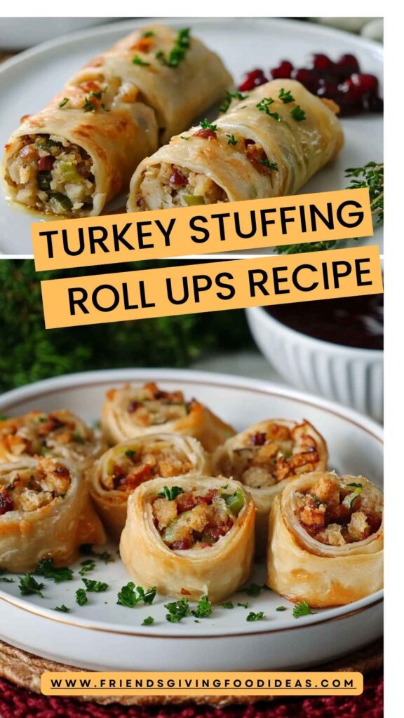 Turkey Stuffing Roll Ups Recipe