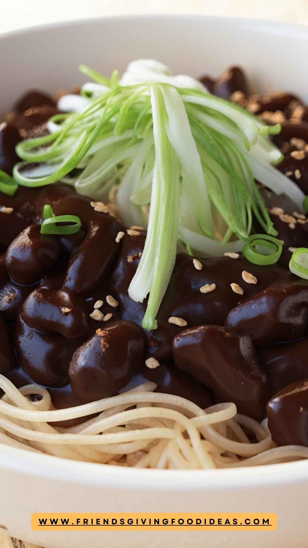 Jajangmyeon Noodles In Black Bean Copycat Sauce