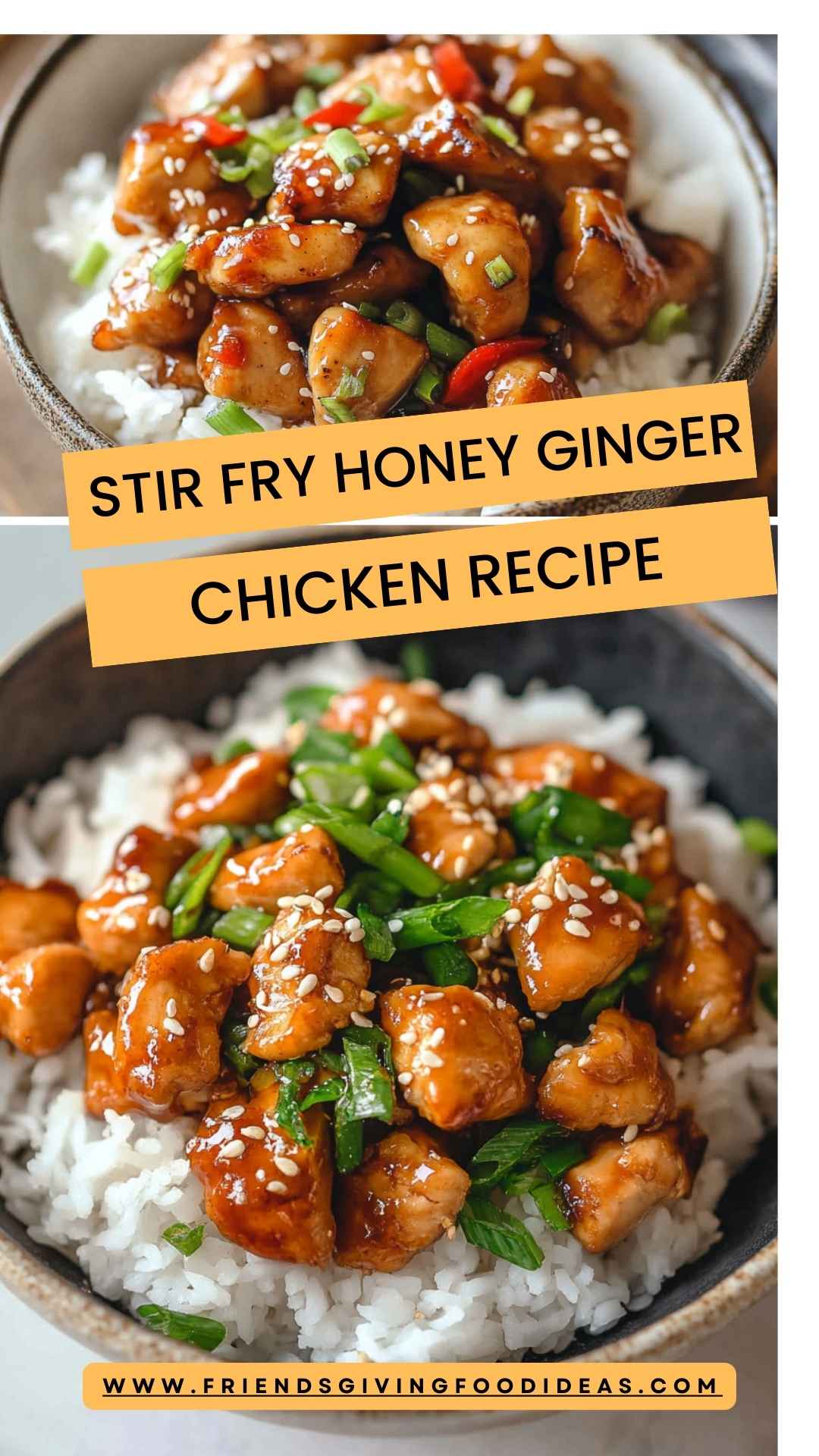 Stir Fry Honey Ginger Chicken Recipe