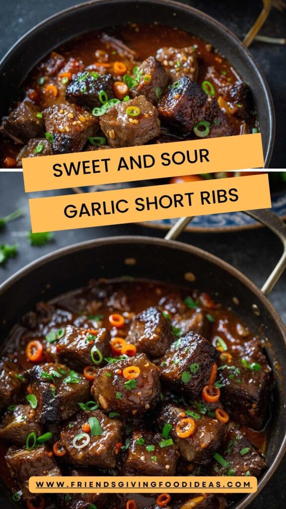 Sweet and Sour Garlic Short Ribs