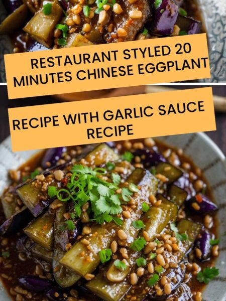 Restaurant Styled 20 Minutes Chinese Eggplant Recipe With Garlic Sauce Recipe