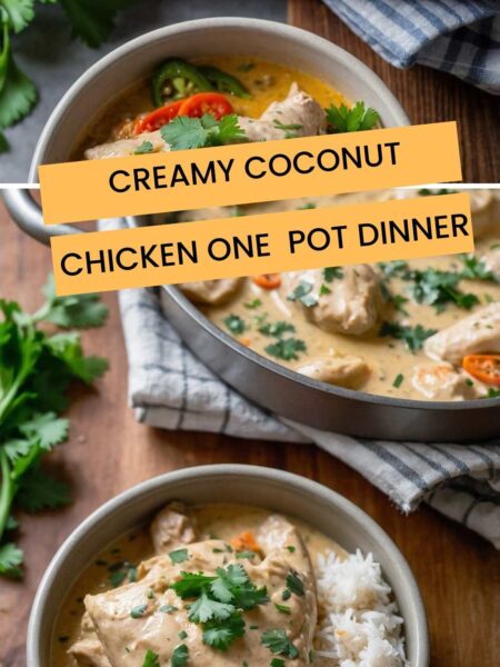 Creamy Coconut Chicken One Pot Dinner Recipe