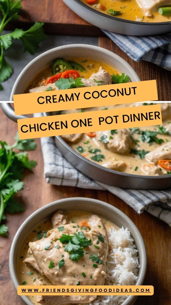 Creamy Coconut Chicken One Pot Dinner Recipe