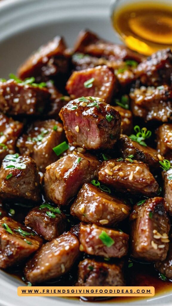 Honey Garlic Steak Bites Recipe