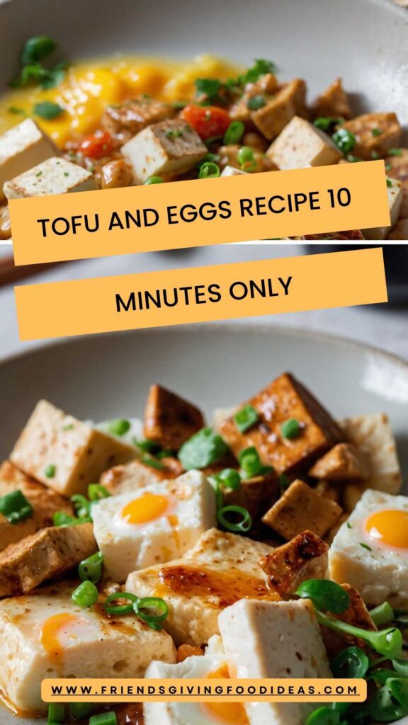 Tofu and Eggs Recipe 10 minutes Only 
