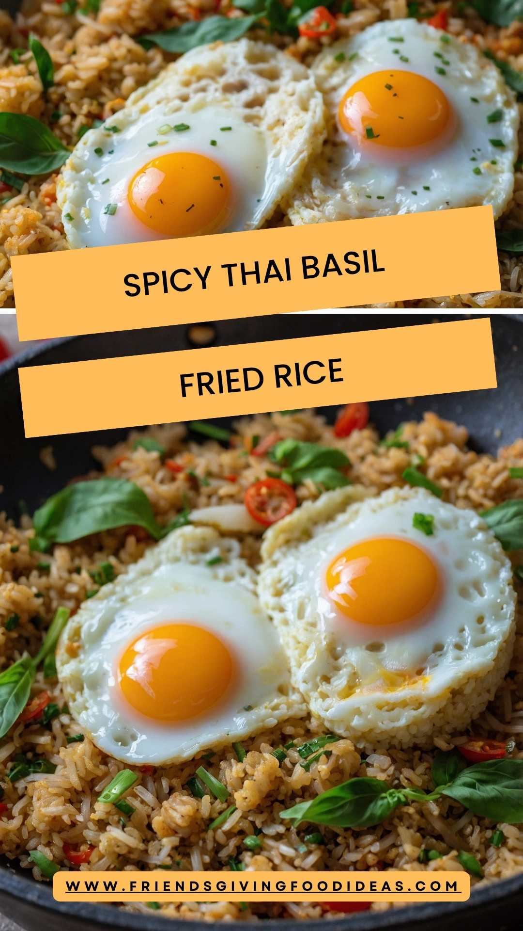 Spicy Thai Basil Fried Rice – Friendsgiving Food Ideas