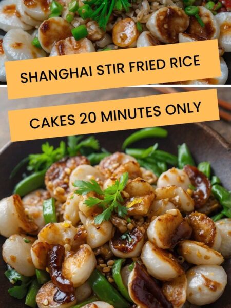 Shanghai Stir Fried Rice Cakes 20 Minutes Only