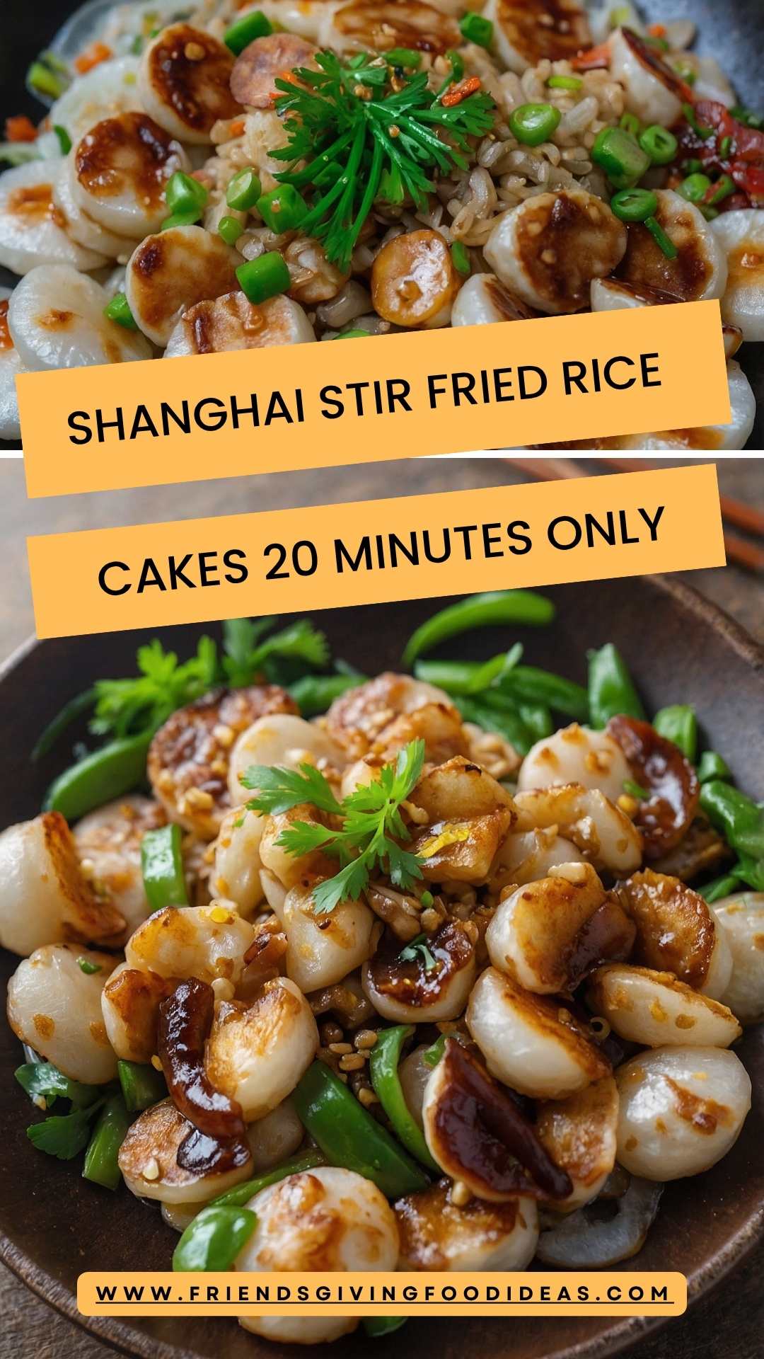 Shanghai Stir Fried Rice Cakes 20 Minutes Only – Friendsgiving Food Ideas