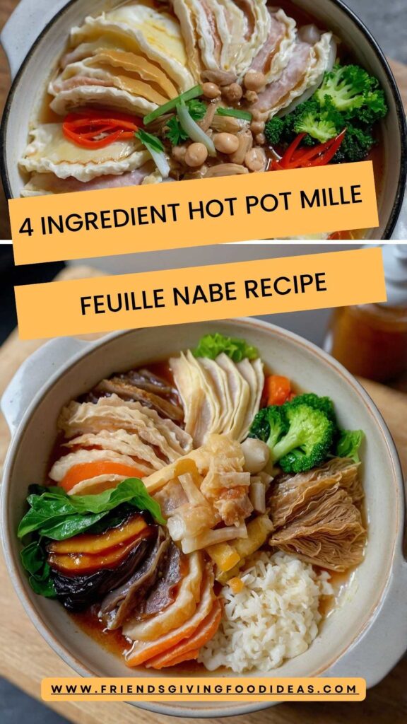 4 Ingredient Hot Pot Mille Feuille Nabe Recipe