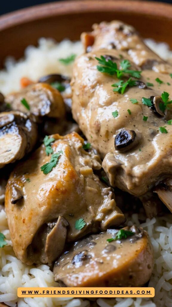 How to make One Pot Creamy Mushroom Chicken Thigh Recipe