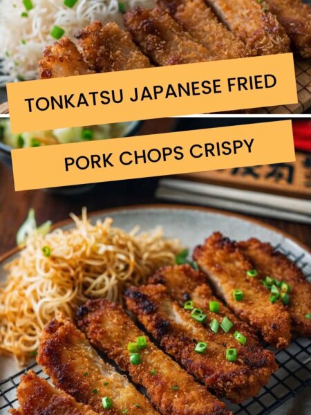 Tonkatsu Japanese Fried Pork Chops Crispy
