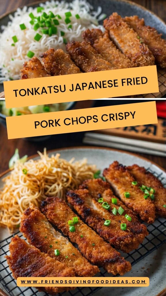 Tonkatsu Japanese Fried Pork Chops Crispy