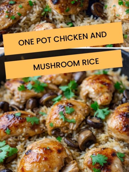 One Pot Chicken and Mushroom Rice