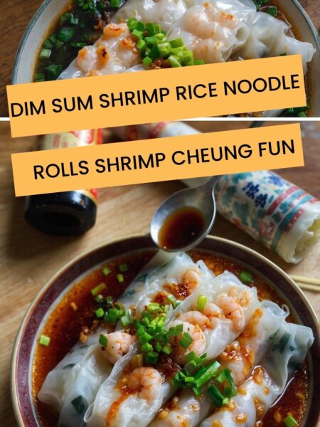 Dim Sum Shrimp Rice Noodle Rolls Shrimp Cheung Fun
