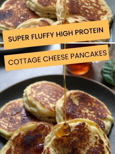 Super Fluffy High Protein Cottage Cheese Pancakes