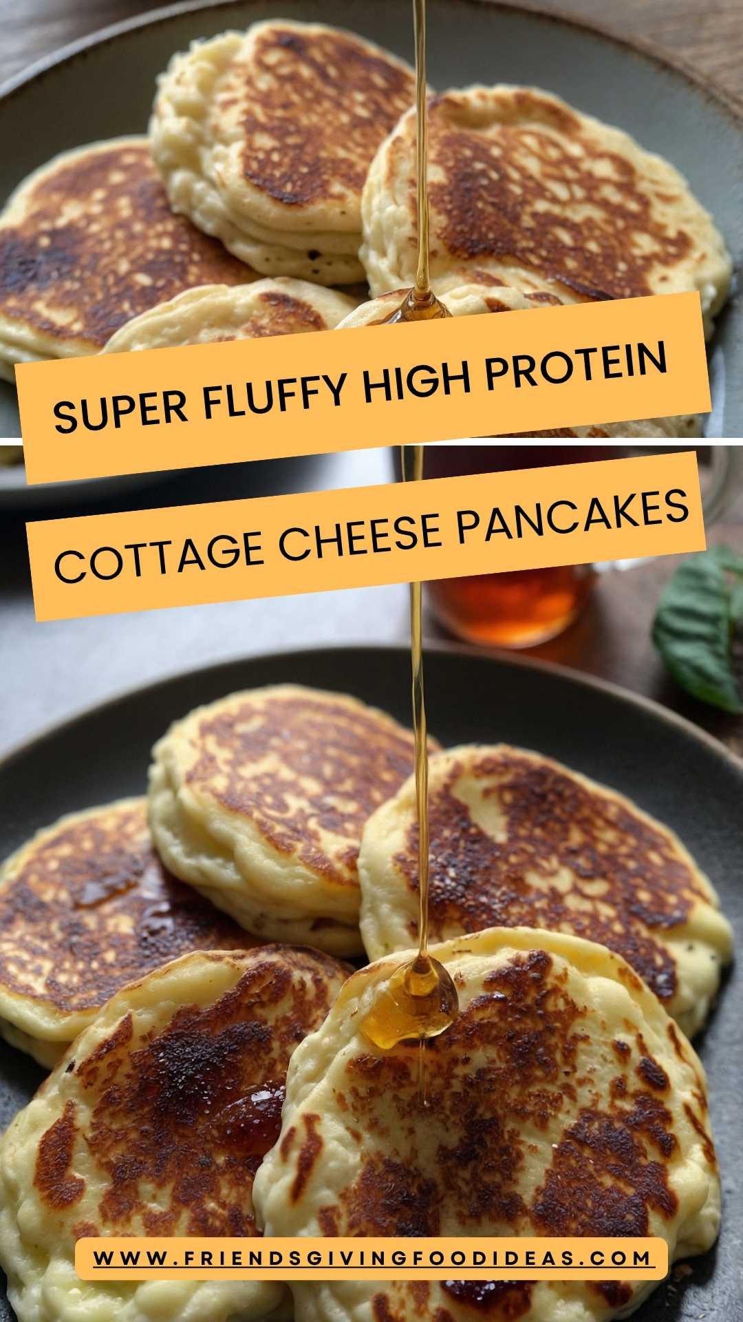 Super Fluffy High Protein Cottage Cheese Pancakes – Friendsgiving Food Ideas