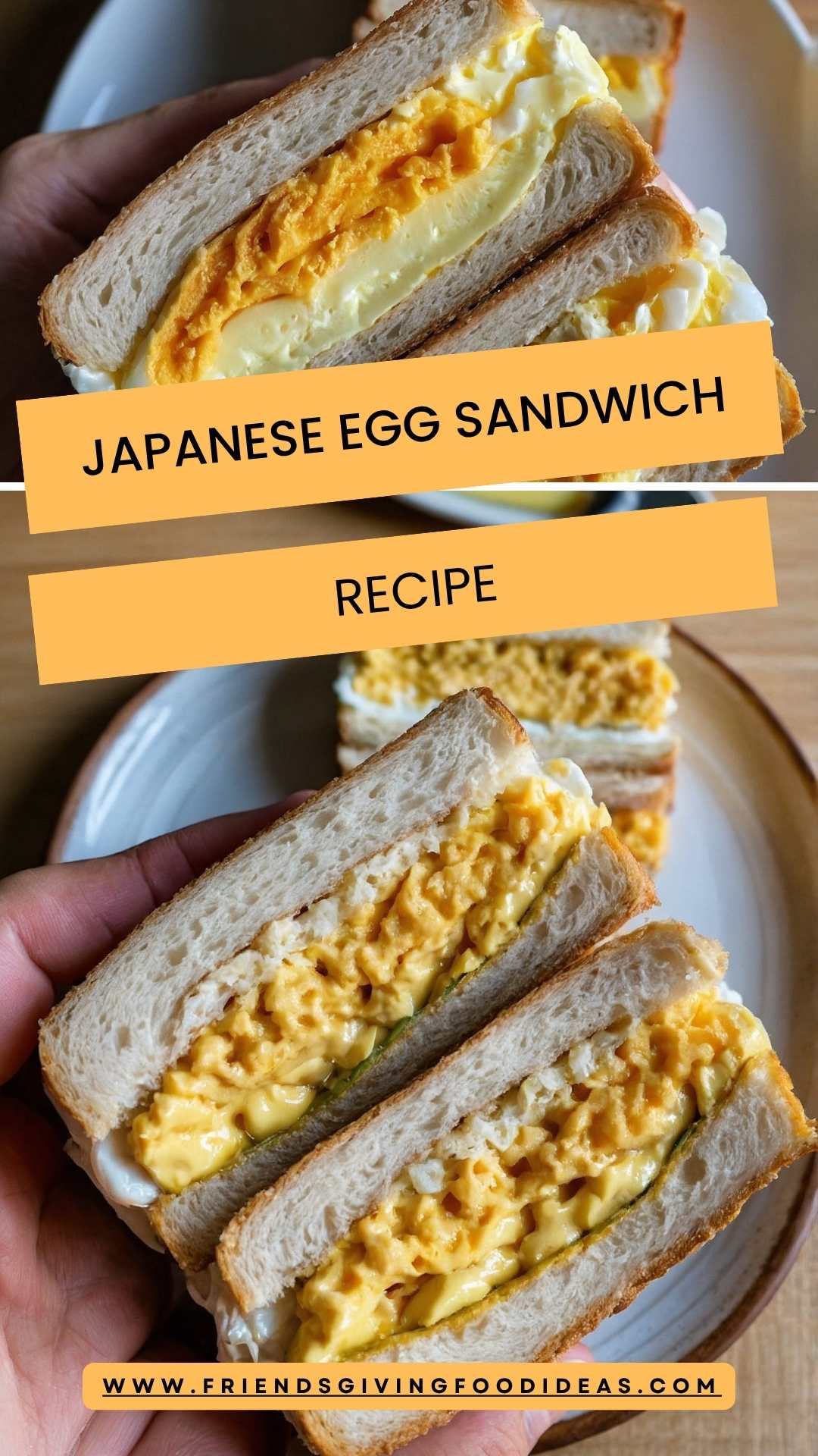 Japanese Egg Sandwich Recipe – Friendsgiving Food Ideas