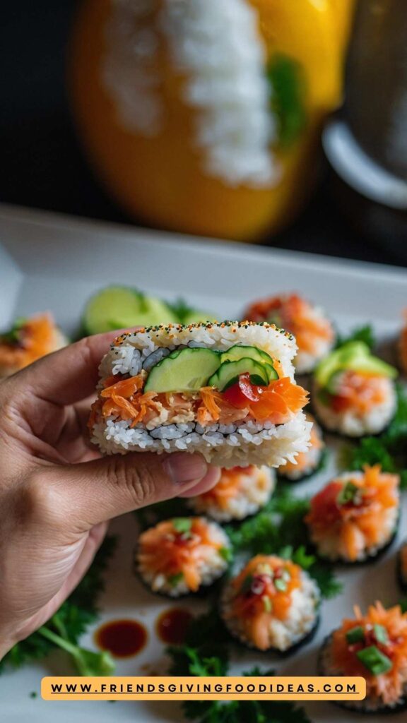 How to make Mayo Crab Spicy Tuna Birthday Sushi Cake