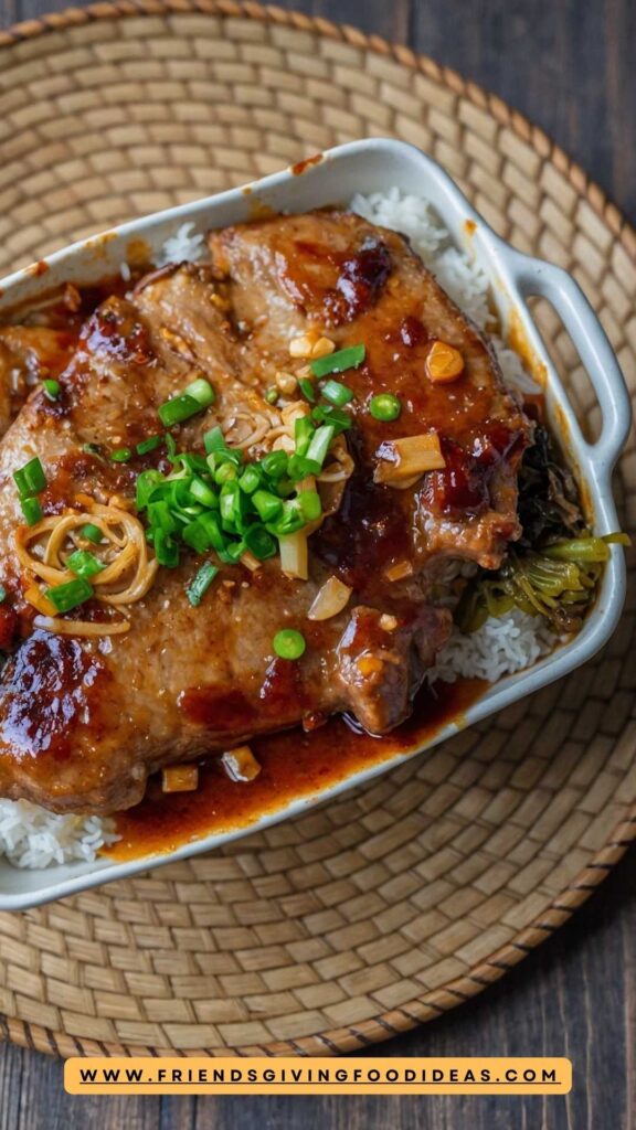 How to make HK Styled Baked Pork Chop on Rice