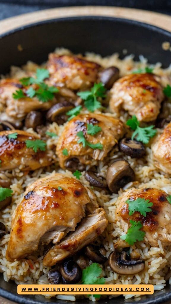 How to make One Pot Chicken and Mushroom Rice