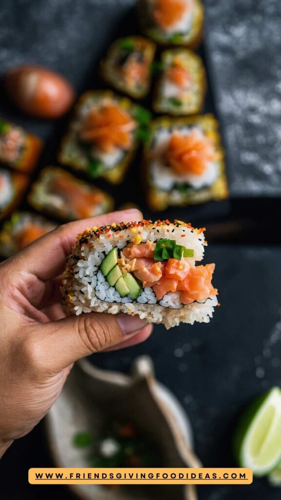  Mayo Crab Spicy Tuna Birthday Sushi Cake Recipe