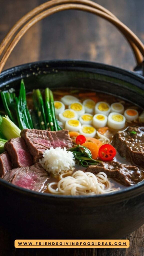 Sukiyaki Easy Japanese One Pot Beef Hot Pot