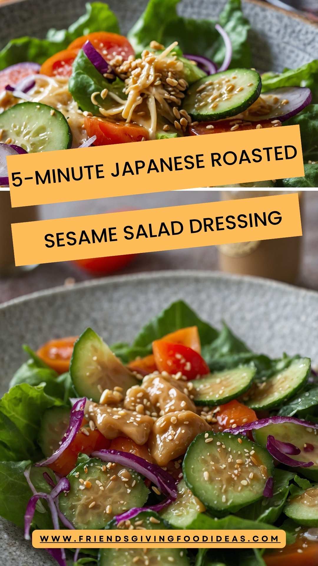 5-Minute Japanese Roasted Sesame Salad Dressing