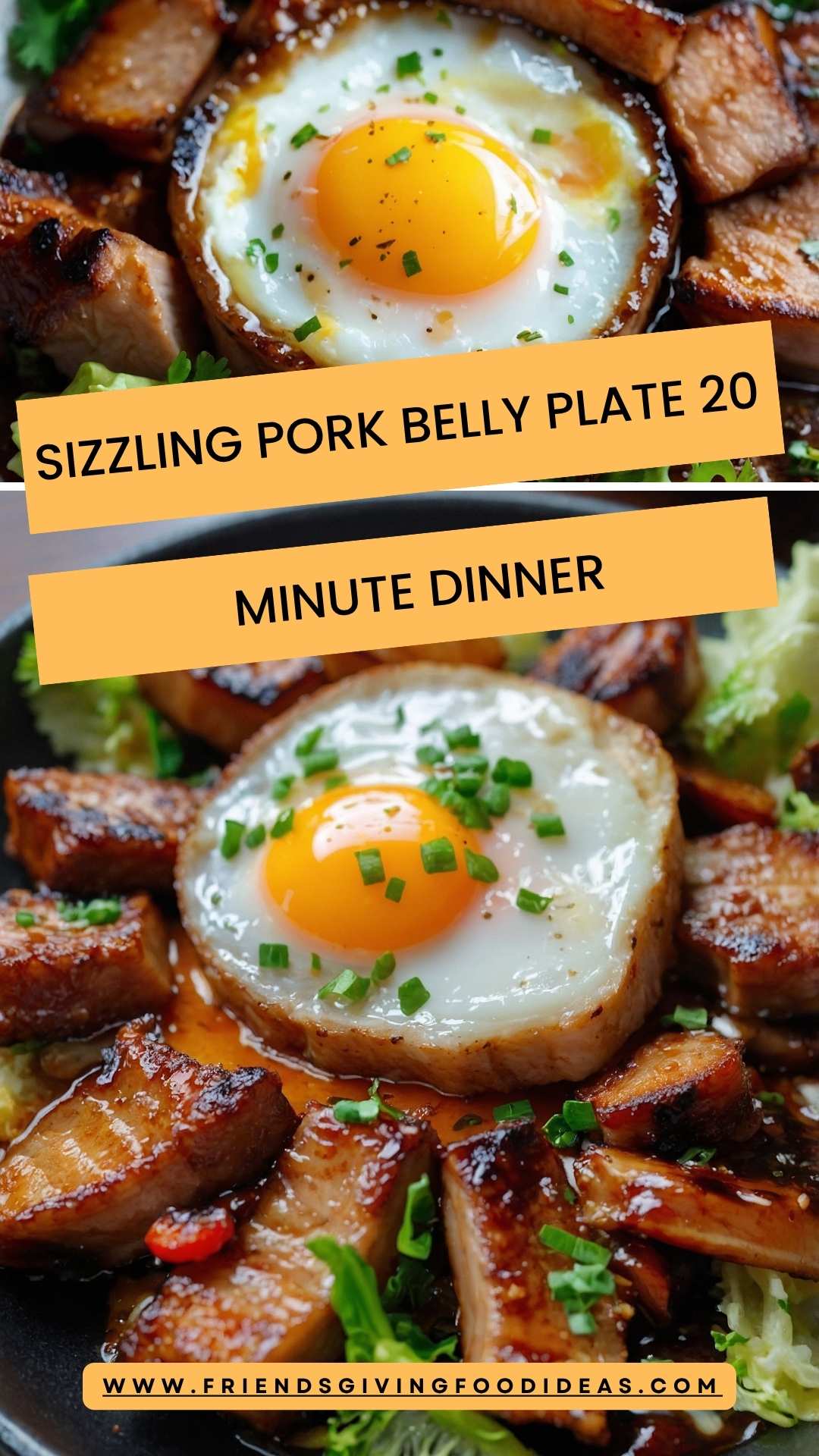 Sizzling Pork Belly Plate 20 Minute Dinner