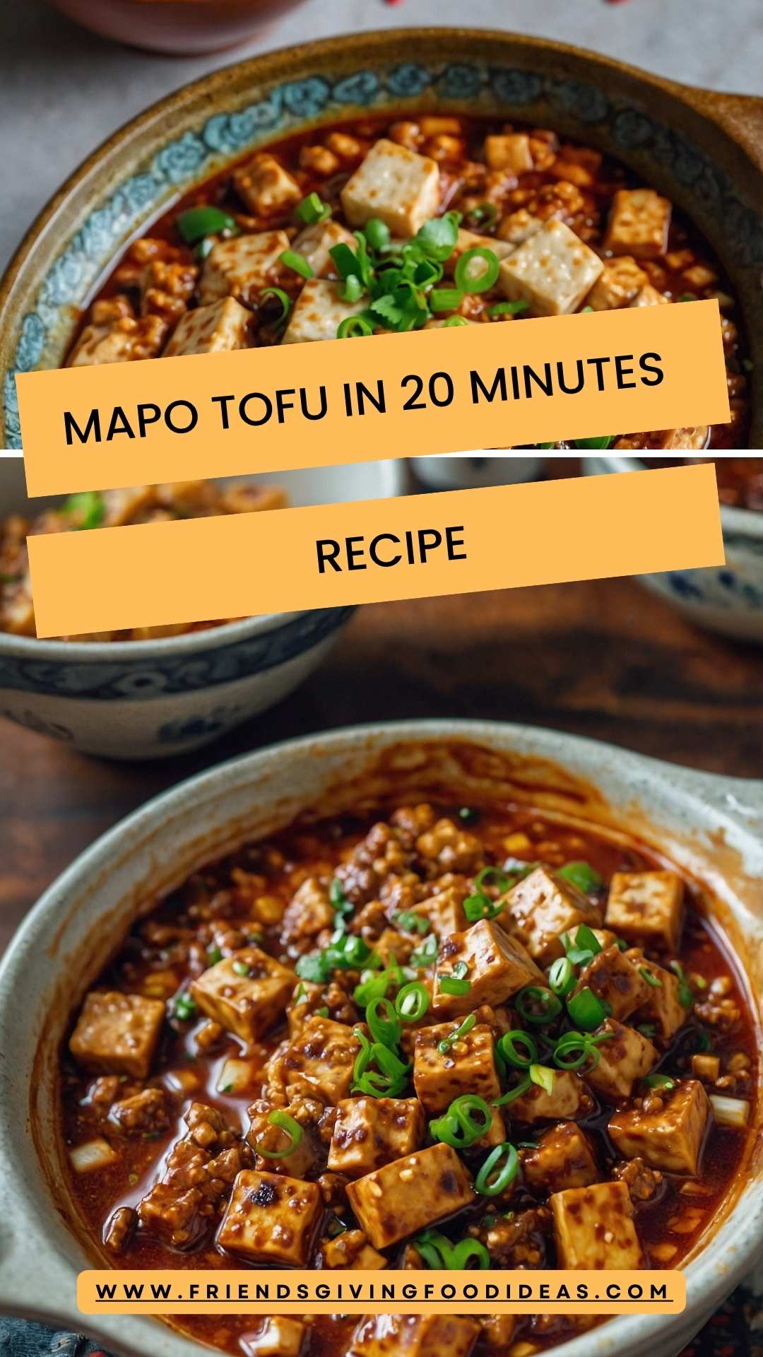 Mapo Tofu in 20 Minutes Recipe – Friendsgiving Food Ideas