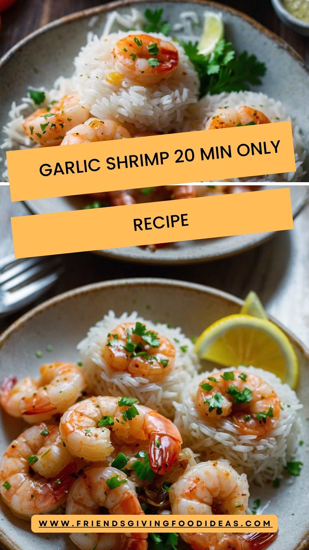 Garlic Shrimp 20 Min Only – Friendsgiving Food Ideas