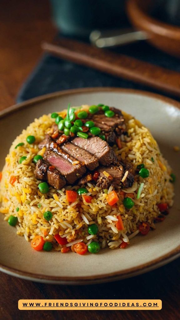 How to make Golden Steak Fried Rice