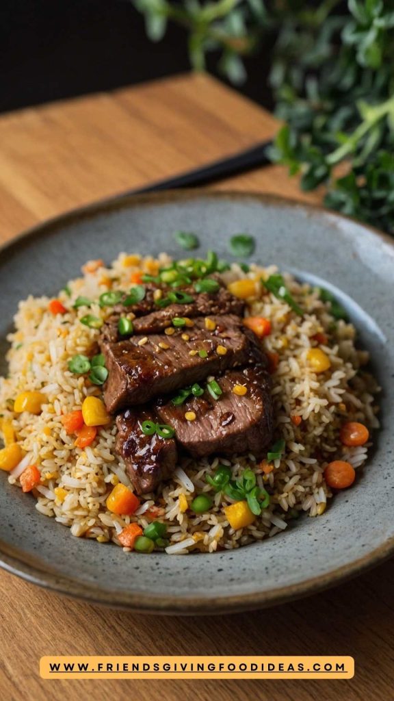 Golden Steak Fried Rice Recipe