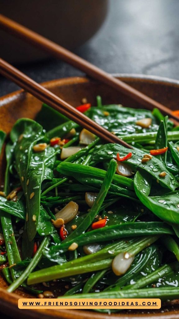 Garlic Water Spinach Stir Fry Recipe