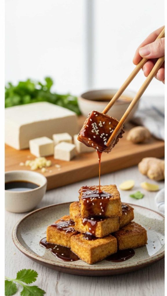 How to make Fried Tofu with Garlic Sauce