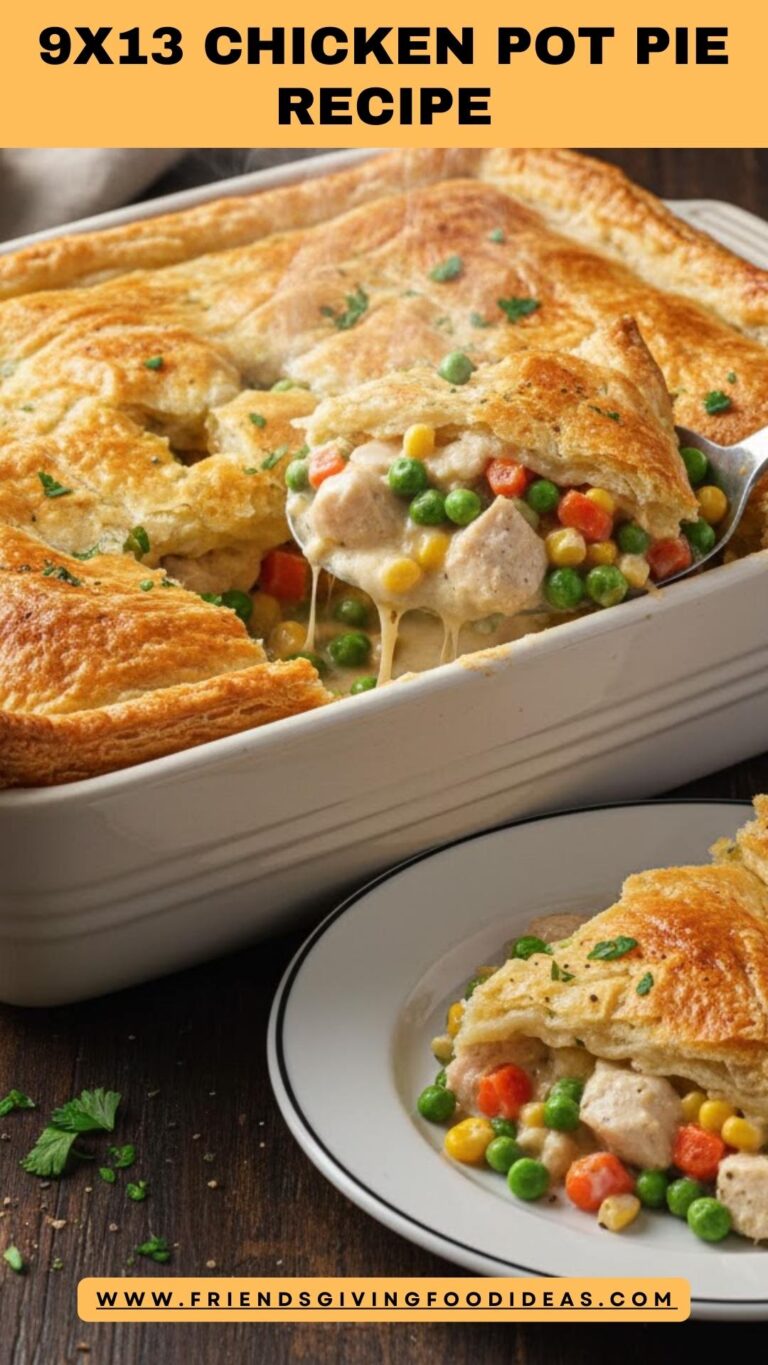 9×13 Chicken Pot Pie Recipe