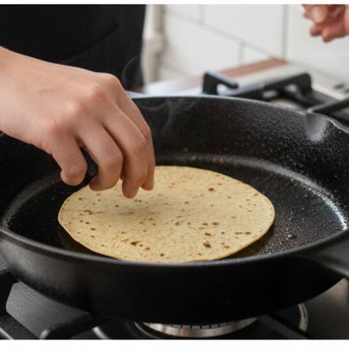 Step 6: Warm the Tortillas