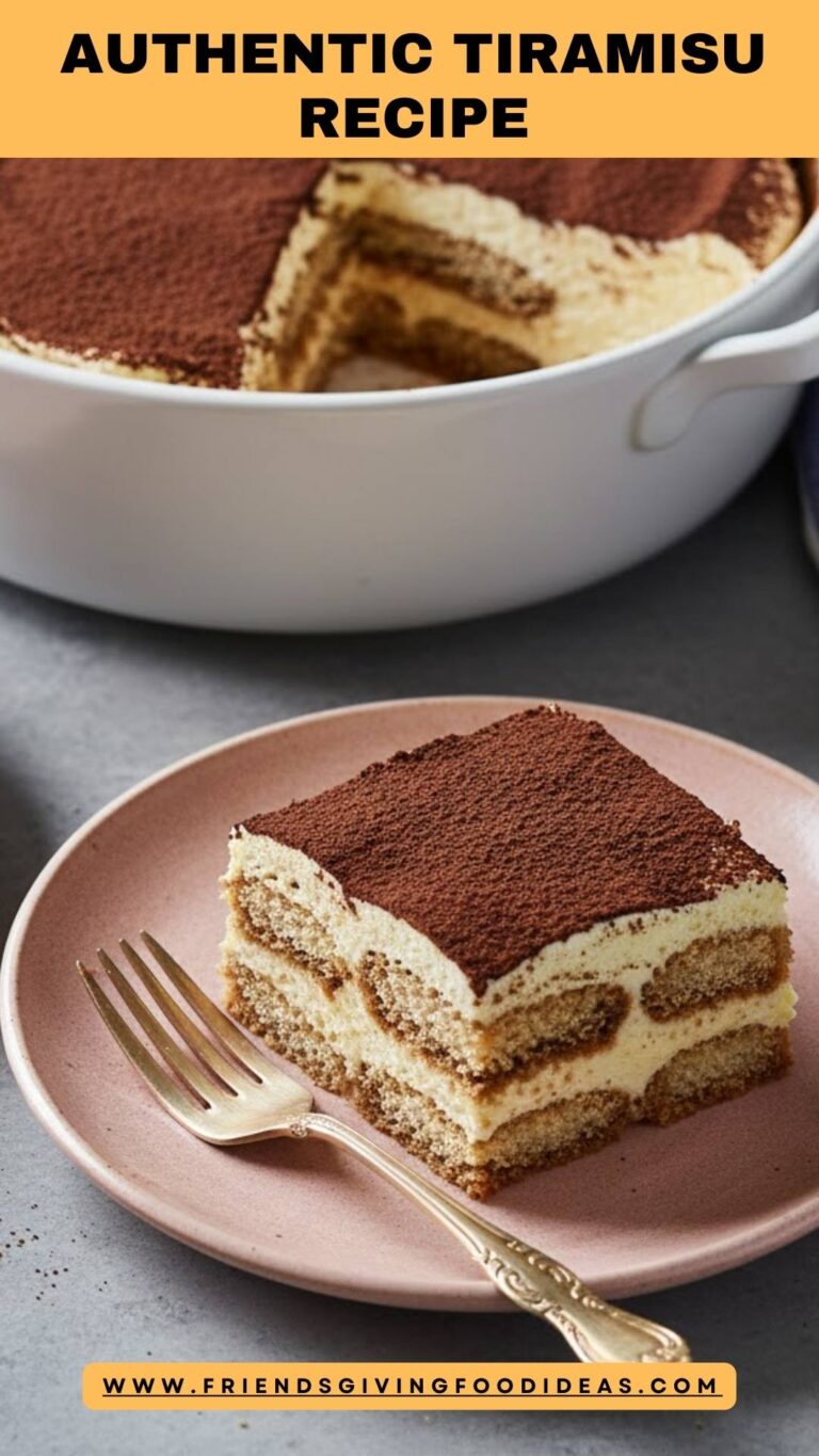 Authentic Tiramisu Recipe