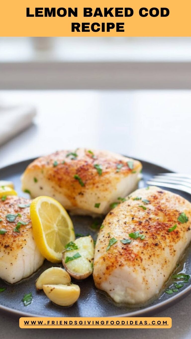 Lemon Baked Cod Recipe