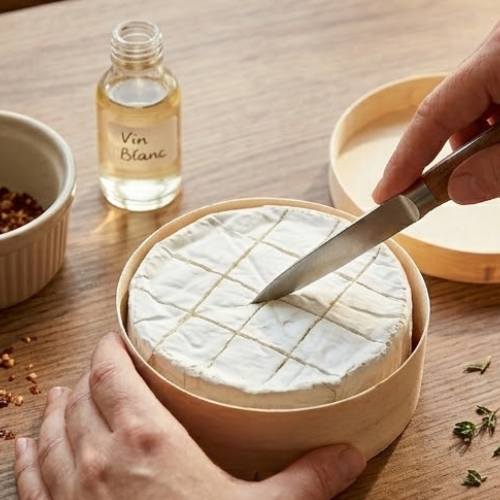 Step 3: Score and Season the Cheese Step 3: Score and Season the Cheese