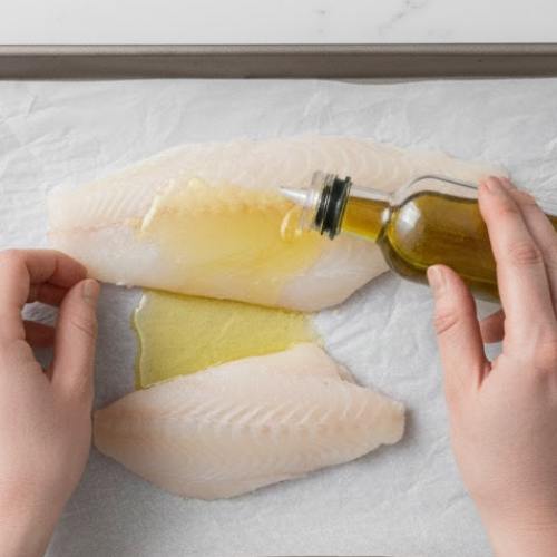 Step 3: Drizzle with Olive Oil Step 3: Drizzle with Olive Oil