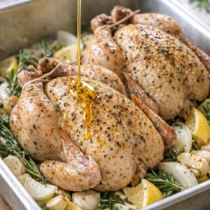 Baked Cornish Hen Recipe step 5