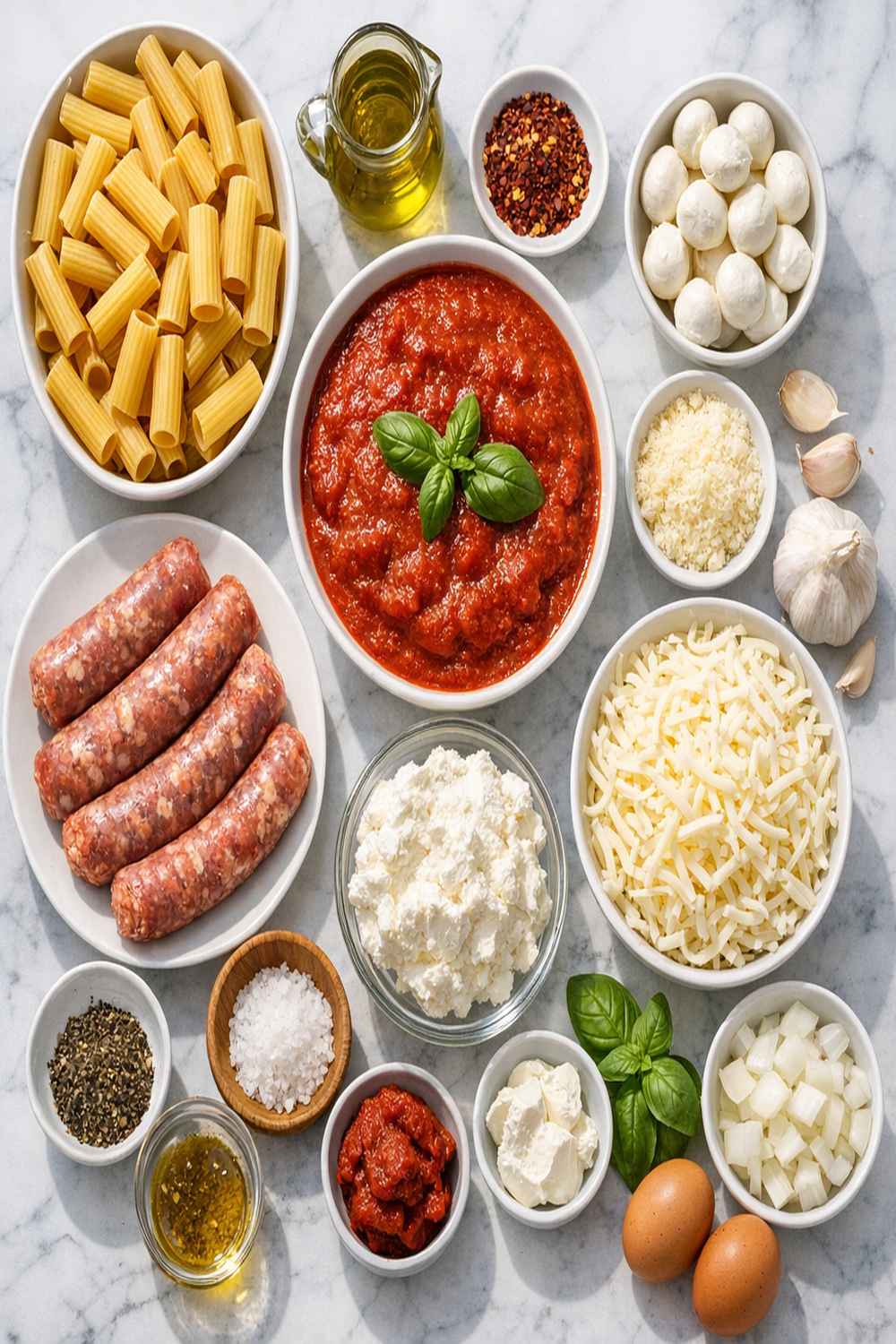 Baked Rigatoni Recipe ingredients