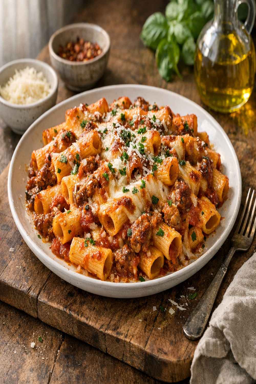 Baked Rigatoni Recipe One Dish Crowd