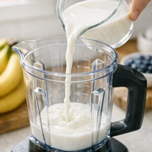 Banana Blueberry Smoothie Easy Recipe step 2