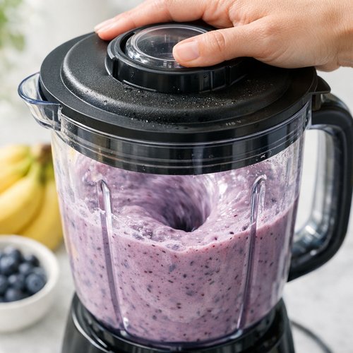 Step 7: Secure the Lid and Start Blending