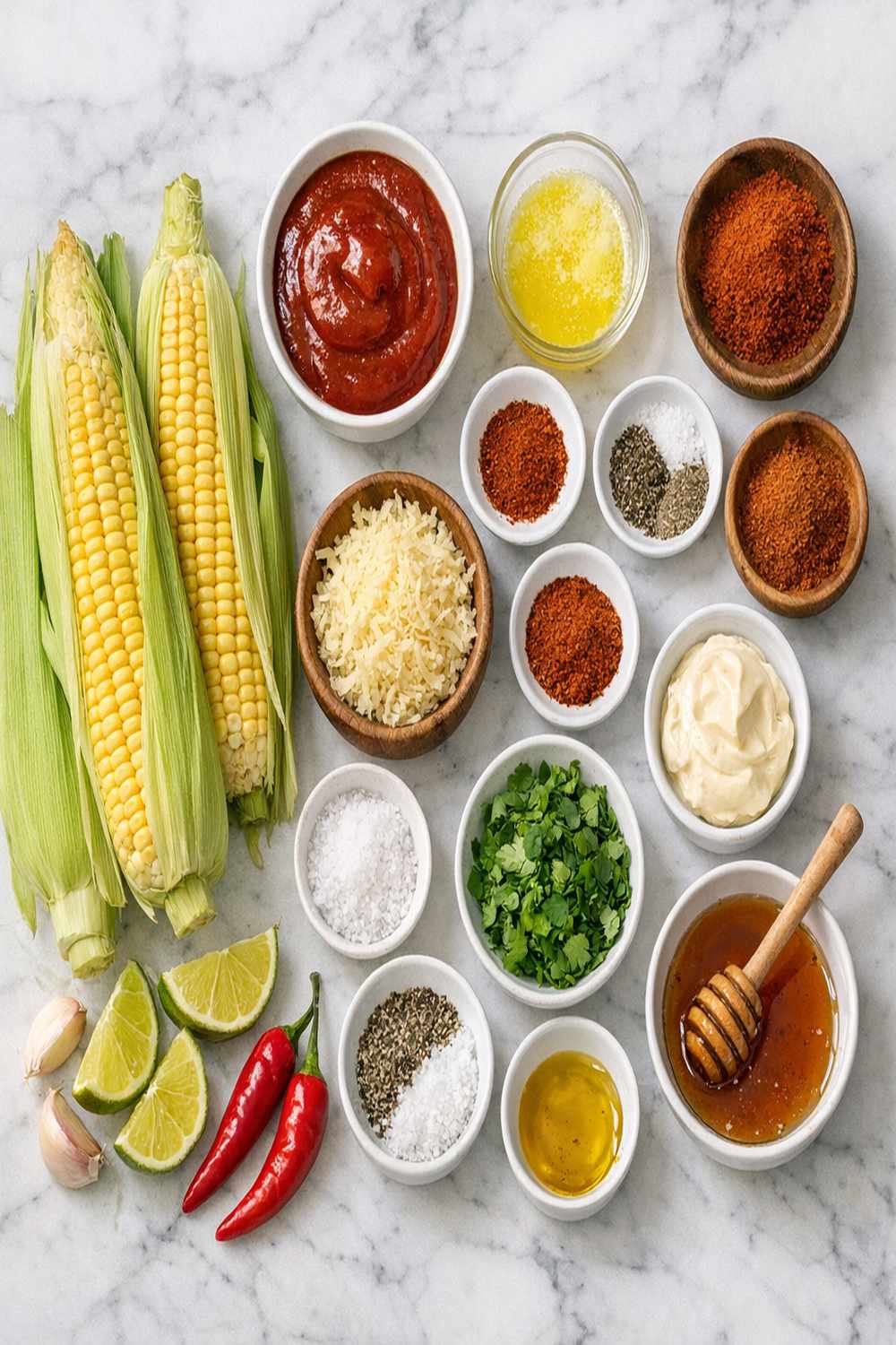 BBQ Corn Recipe ingredients