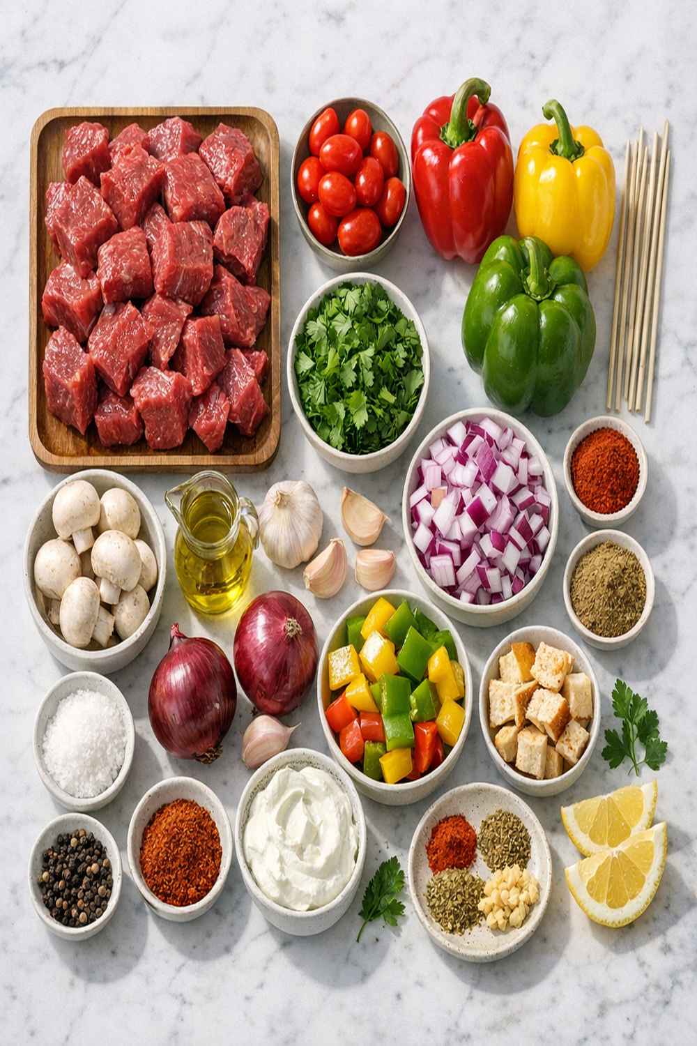 Beef Kebab Recipe ingredients