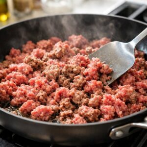 Beef Queso Recipe Kids step 1