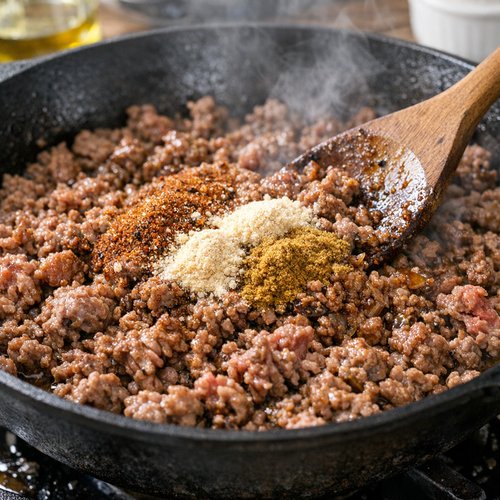 Step 2: Season the Beef with Intentional Layering